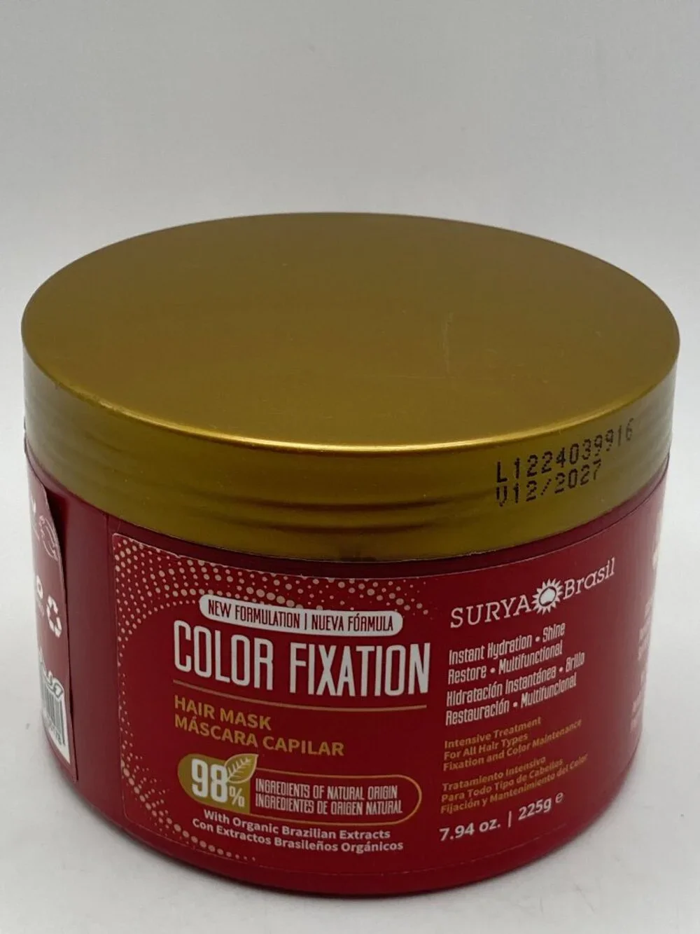 Surya Brasil Color Fixation Hair Mask – 7.94 oz (225g) / New Formulation